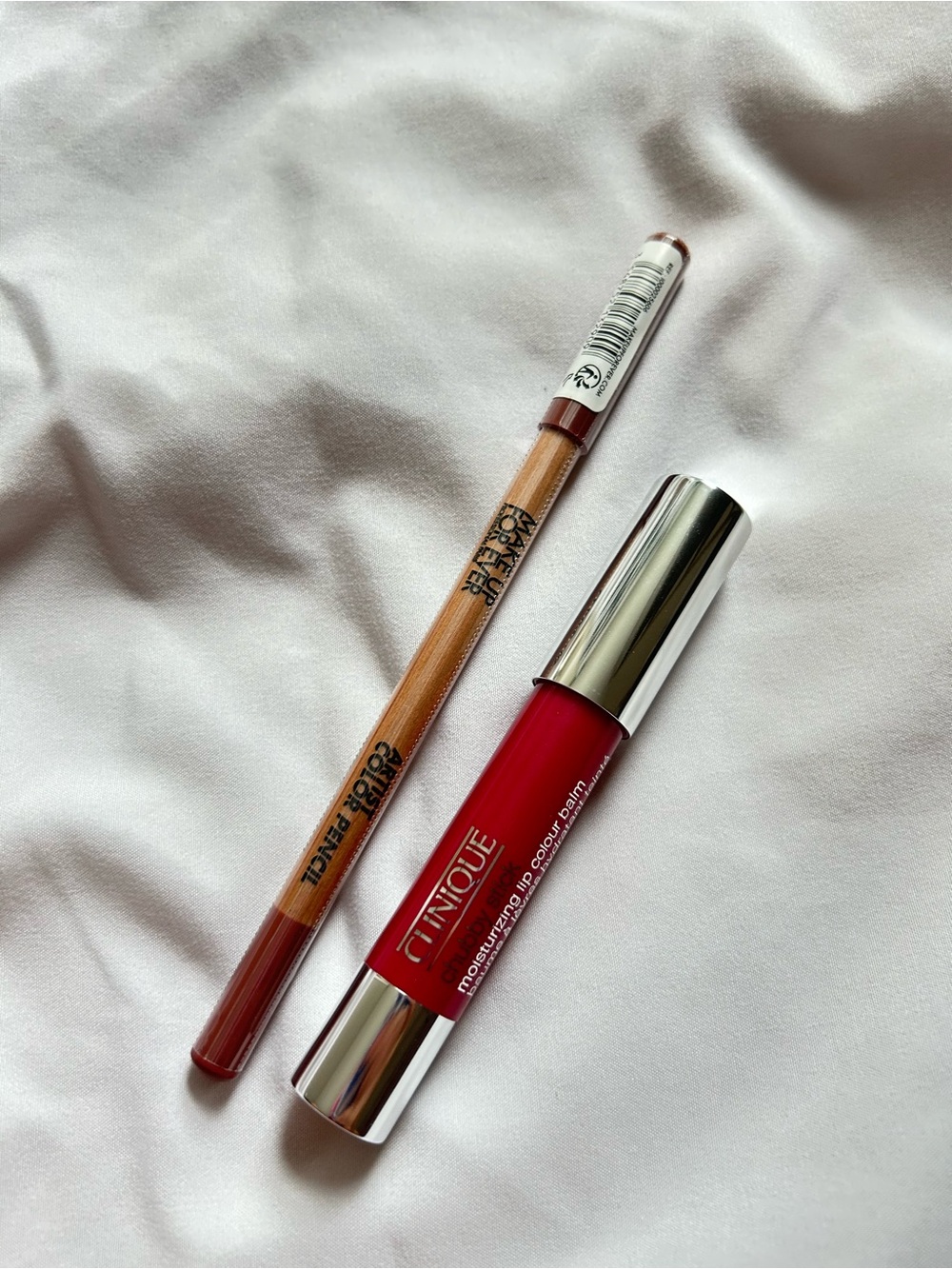 Clinique Chubby stick lip balm & Makeup forever color pencil